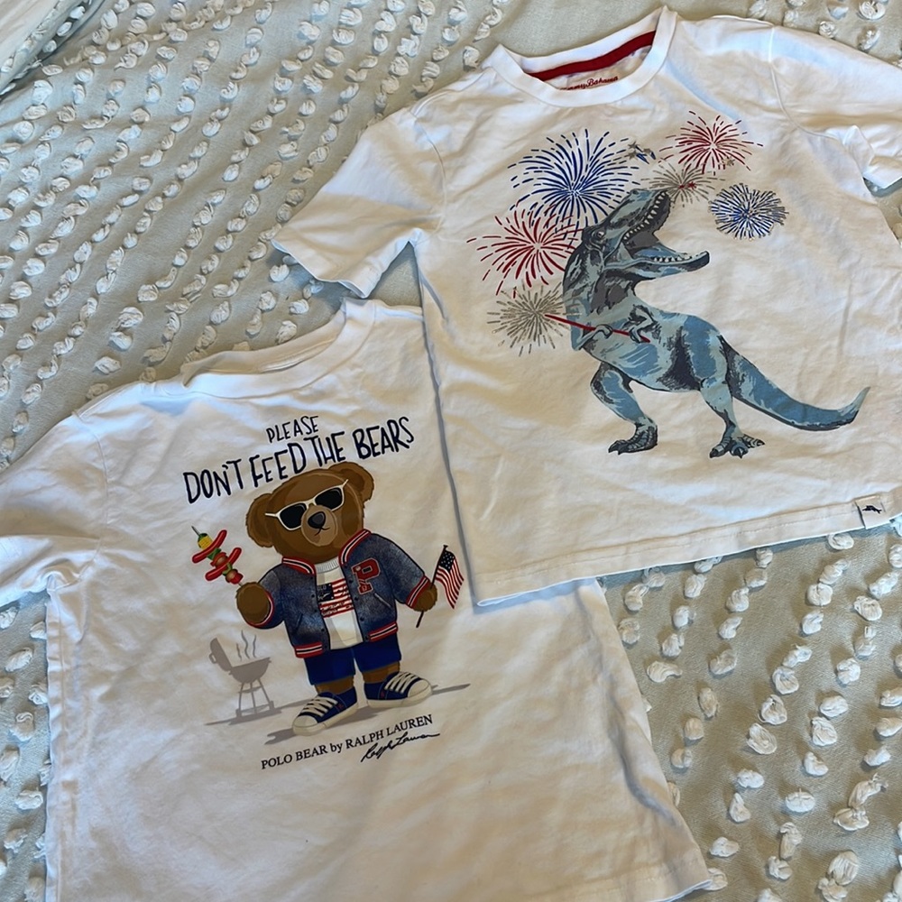 Set of two Patriotic 4th of July Tees Toddler Boy